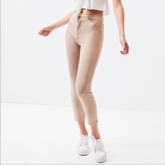 PacSun Pants - Lottie Moss striped button up legging pant